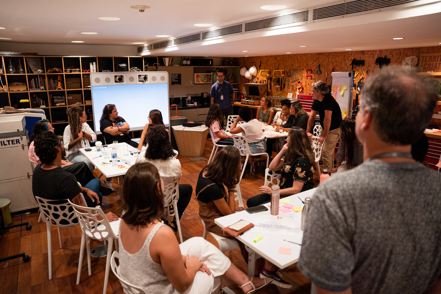 Atividade educativa no Museu do Amanhã